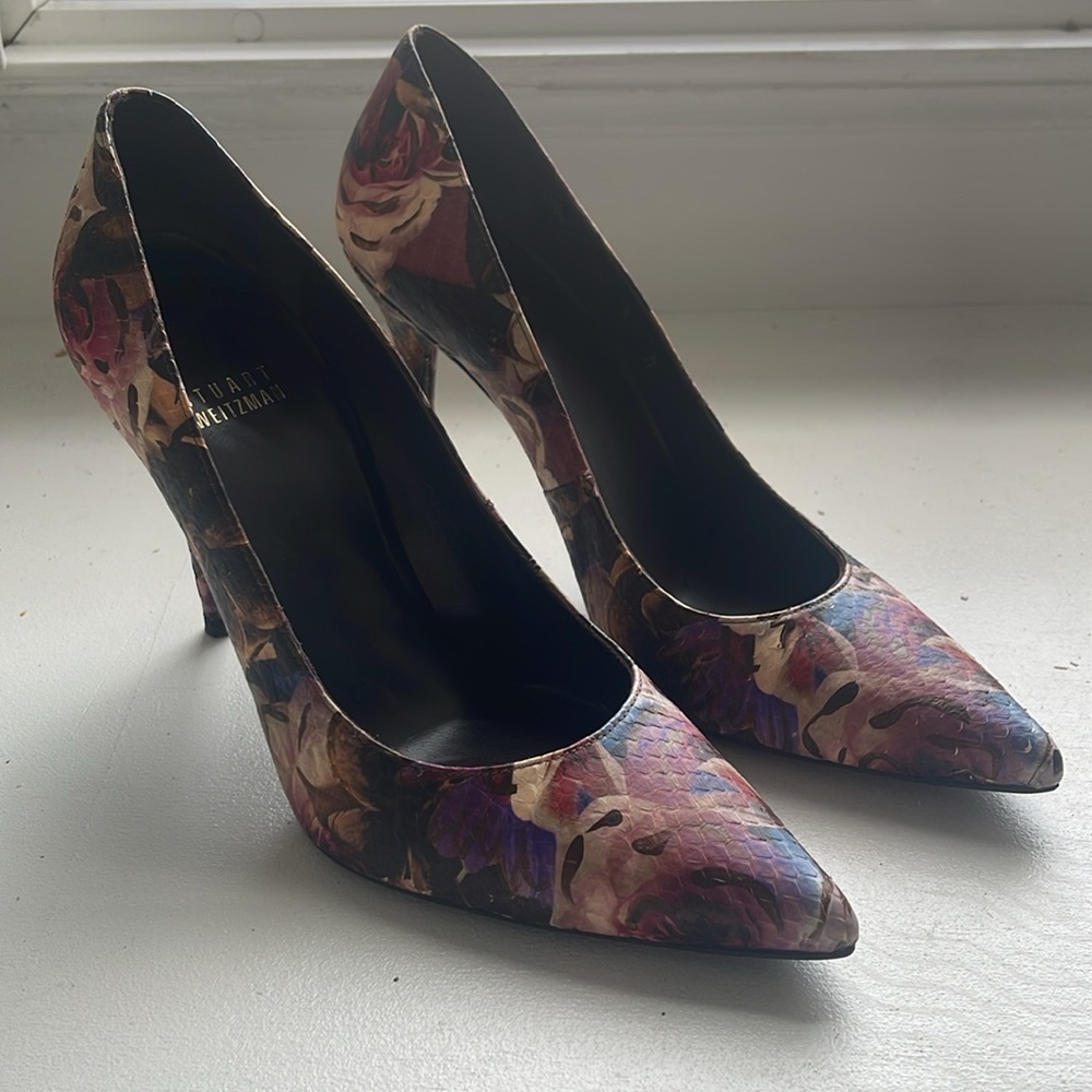 Stuart Weitzman Floral heels